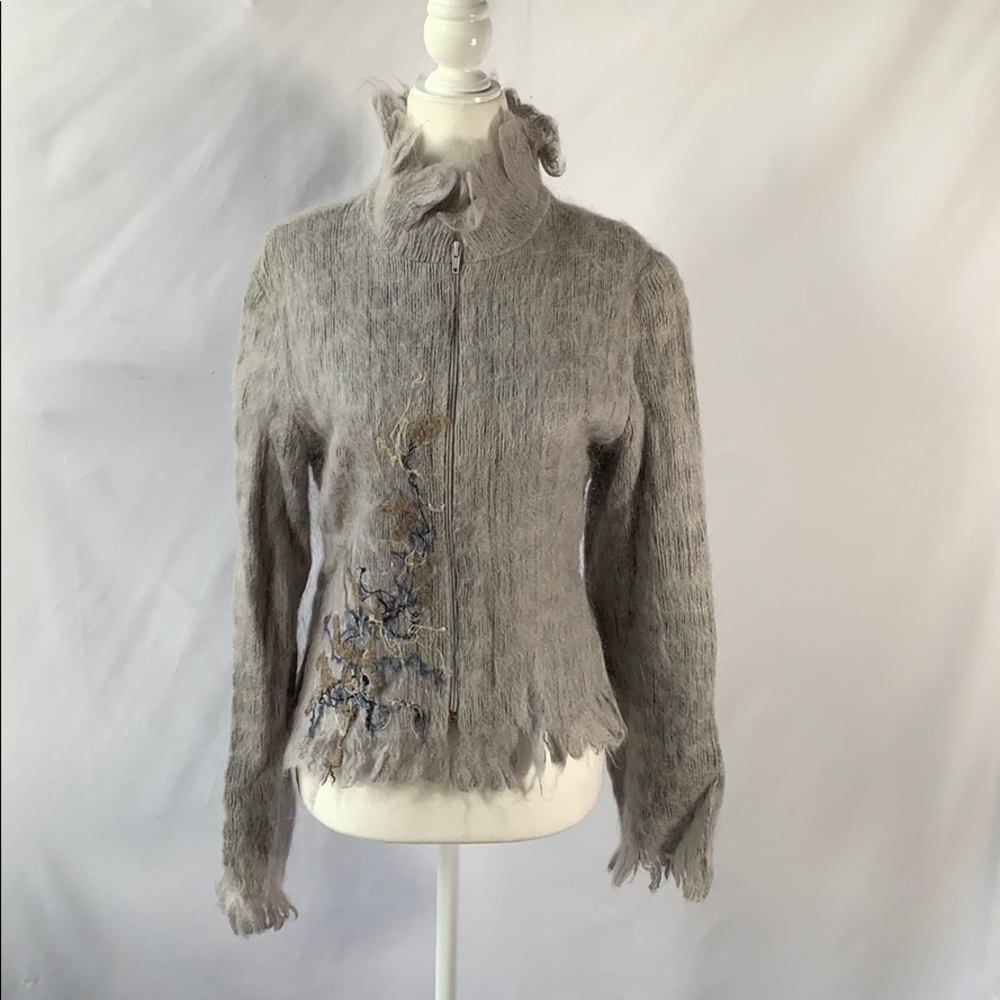 ArtLine Collection Super Kid Mohair Grey Sweater